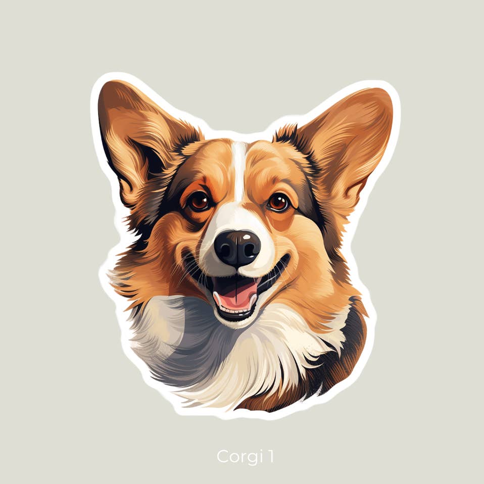 Corgi Sticker