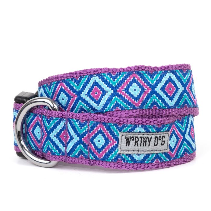 Purple Graphic Diamond Collar