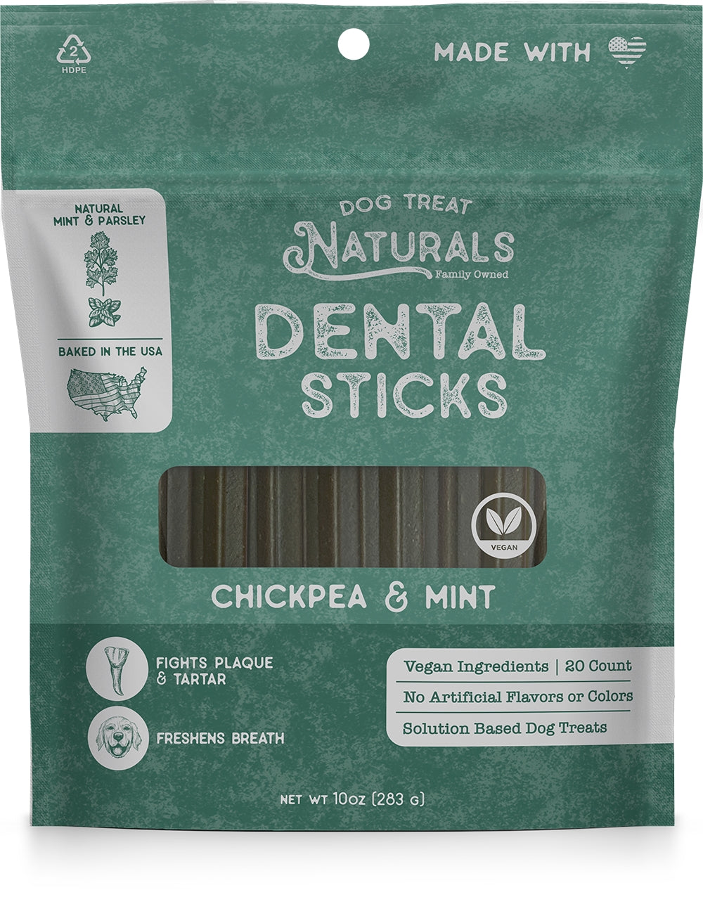 Chickpea & Mint Dental Sticks