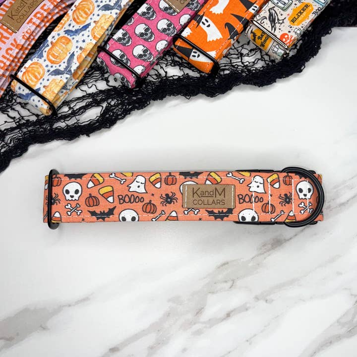 Orange Spooky Collar Small