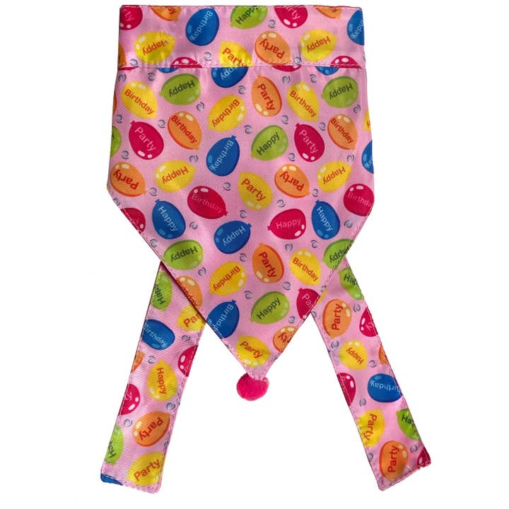Huxley & Kent Birthday Bandana Pink Small