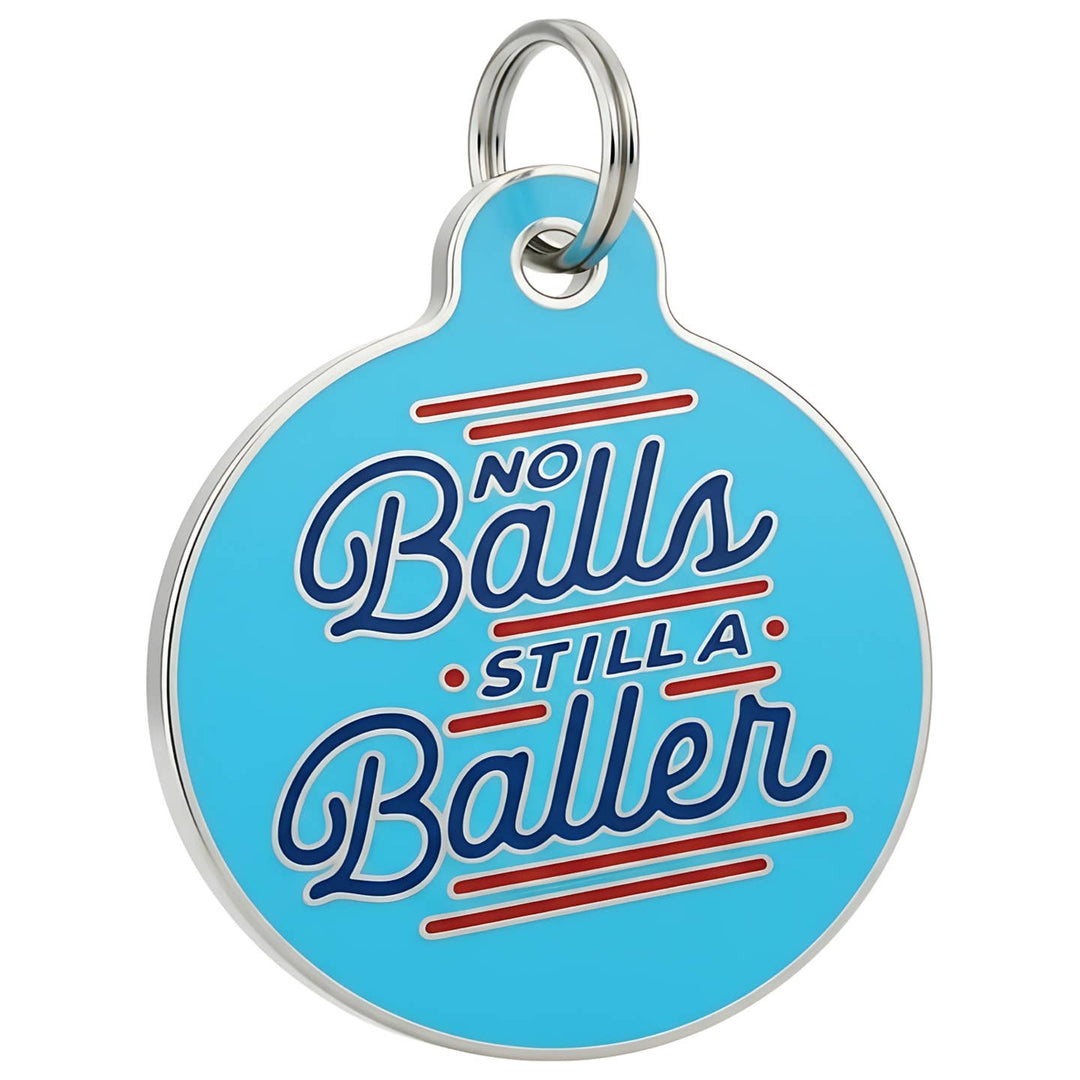 QR Code Dog Tag No Balls Still A Baller