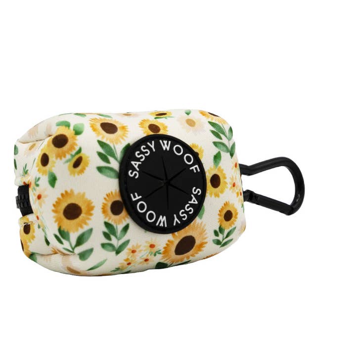 Dog Waste Bag Holder Sunflower Dreams