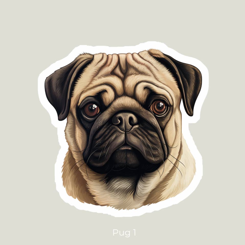 Pug Sticker