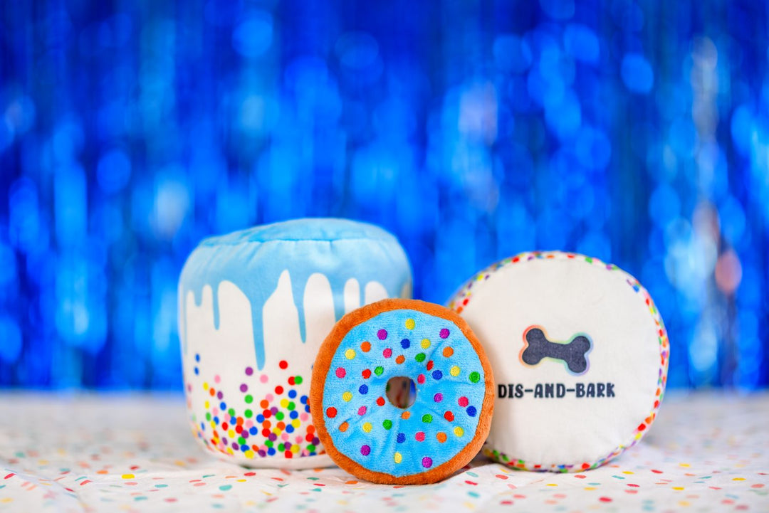 Blue Birthday Donut Cake