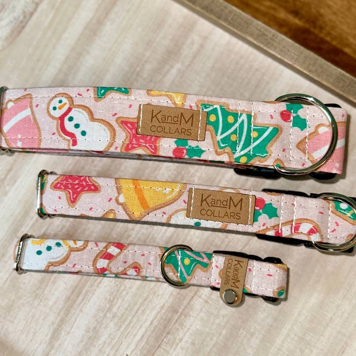 Pink Christmas Cookie Collar