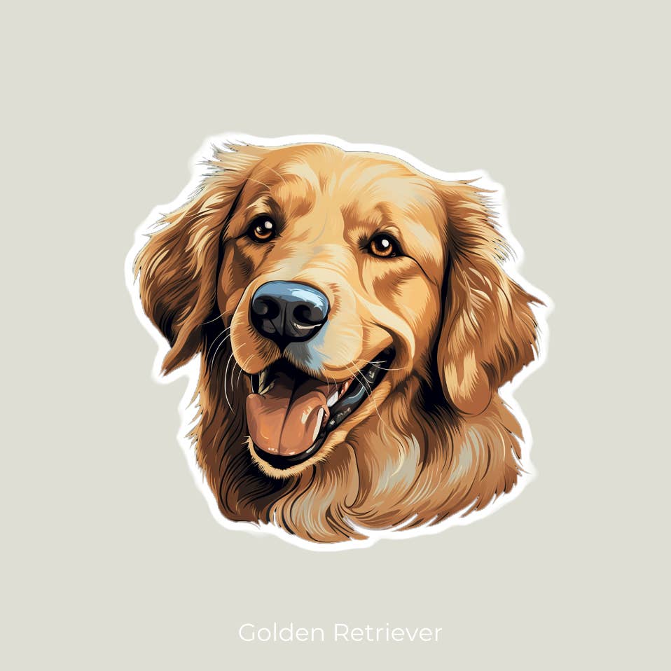 Golden Retriever Sticker