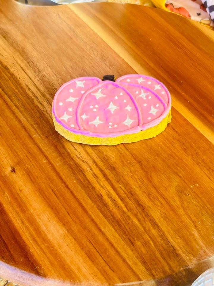 Bakery Cookie Pink Sparkle Pumpkin