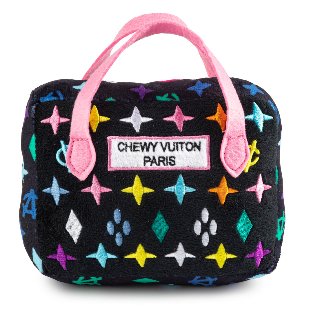 Black Chewy Vuiton Purse Toy