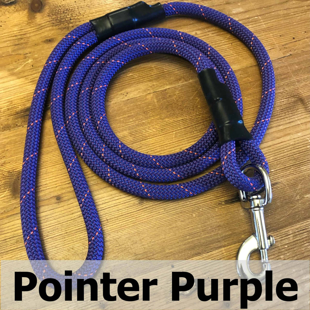 Standard Clip Leash 6" Pointer Purple