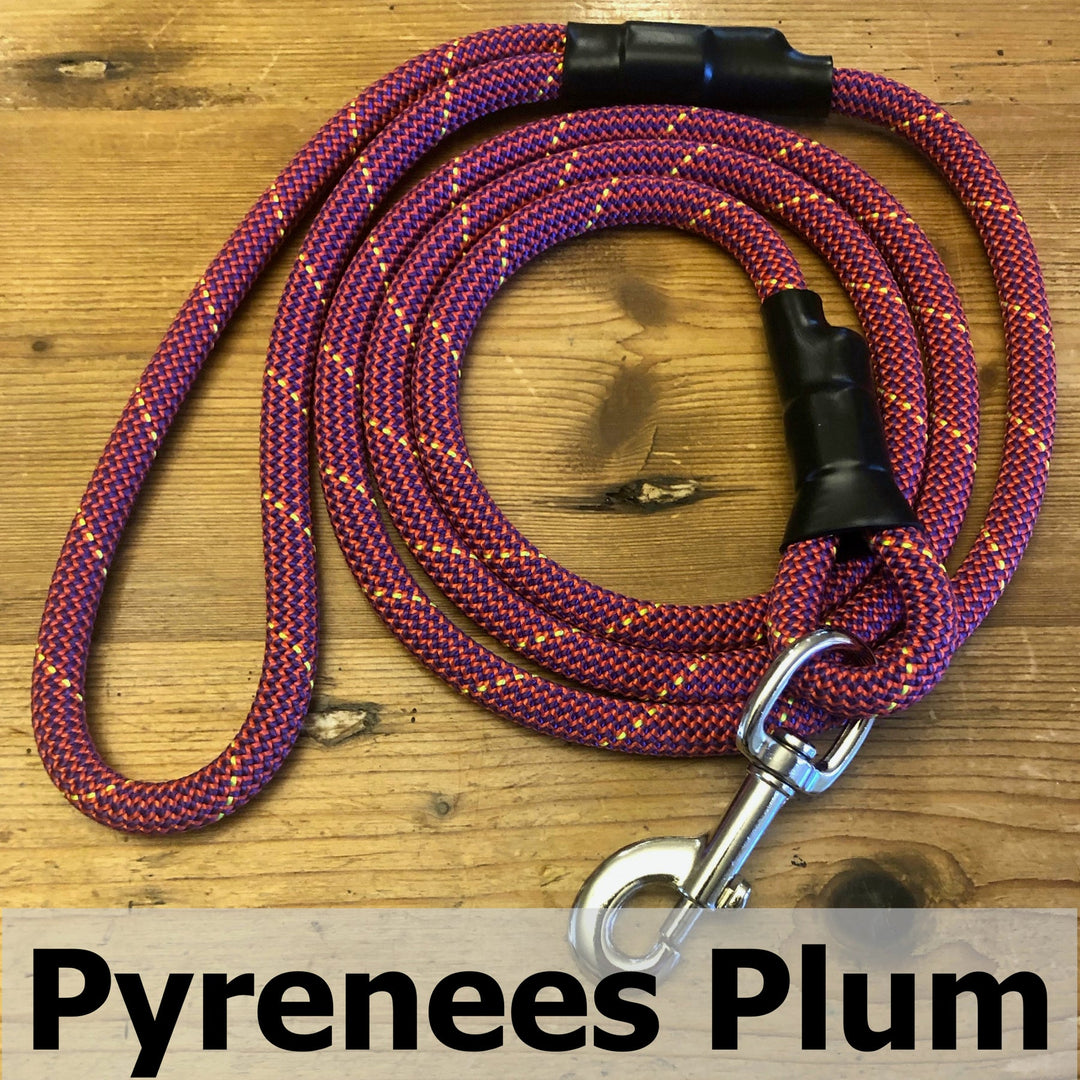 Standard Clip Leash 6" Pyrenees Plum