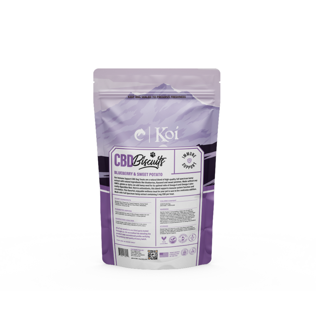Immune Support Blueberry & Sweet Potato CBD Biscuit
