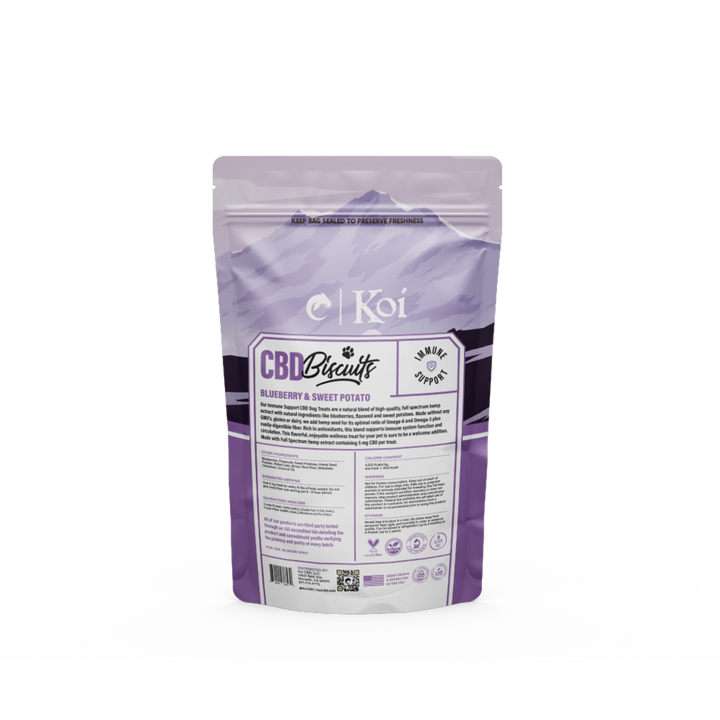 Immune Support Blueberry & Sweet Potato CBD Biscuit