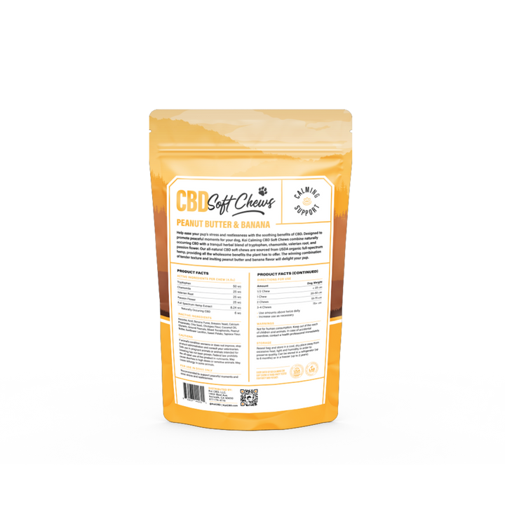 Calming Peanut Butter & Banana CBD Soft Chew
