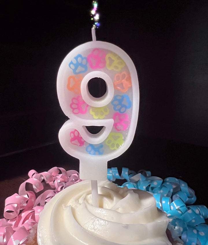 Number Birthday Cake Candle