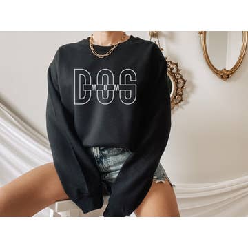 Dog Mom Sweatshirt Black