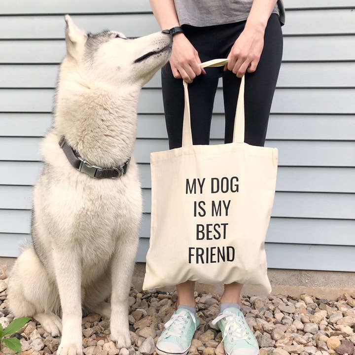 Dog Is My Best Friend Tote Bag