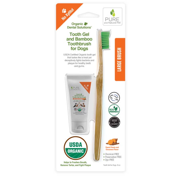 Tooth Gel & Bamboo Toothbrush Small/Large