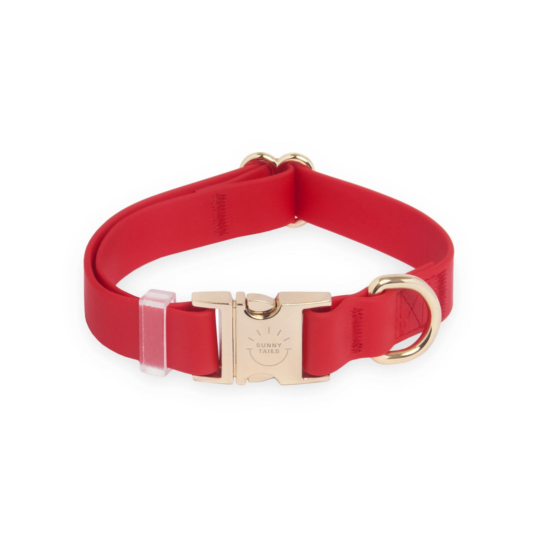 Cherry Red Waterproof Collar