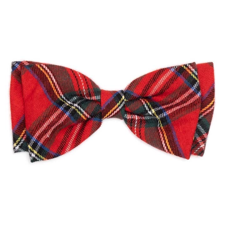 Bow Tie Red Plaid III Large