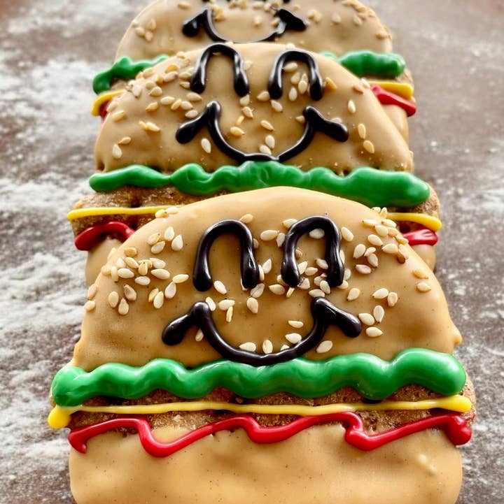 Bakery Cookie Happy Hamburgers