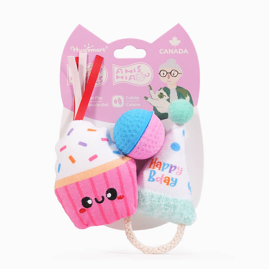 Cake & Hat Cat Toy