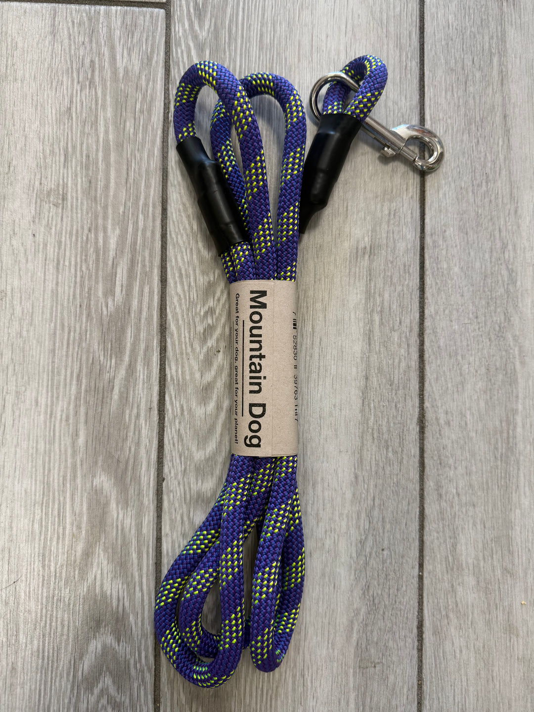 Standard Clip Leash 6" Purple Doodle
