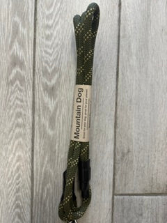 Standard Clip Leash 6" Olive Pug
