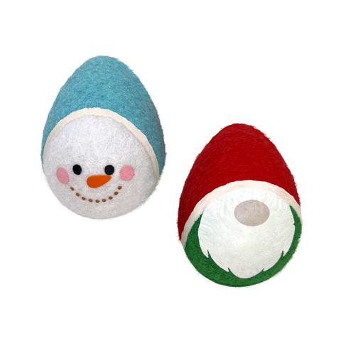 Kong Squeaker Airdog Egg Shapped Tennis Ball Gnome
