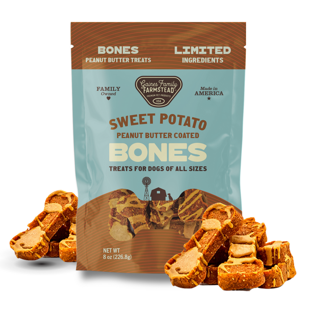 Sweet Potato & Peanut Butter Drizzle Bones