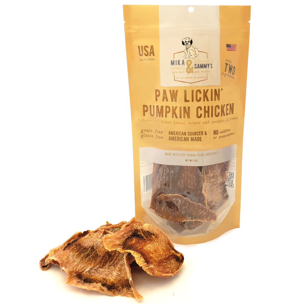 Paw Lickin Pumpkin Chicken Jerky Treats